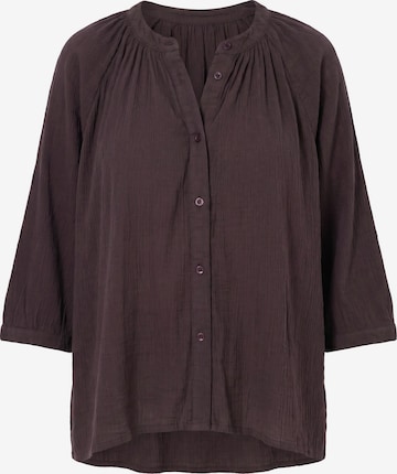 Ulla Popken Bluse in Braun: Vorderseite