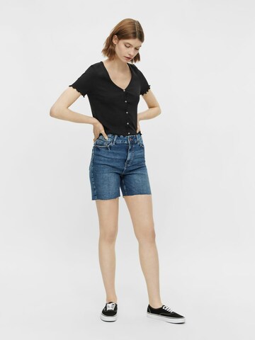 PIECES Regular Jeans 'LISA' in Blauw