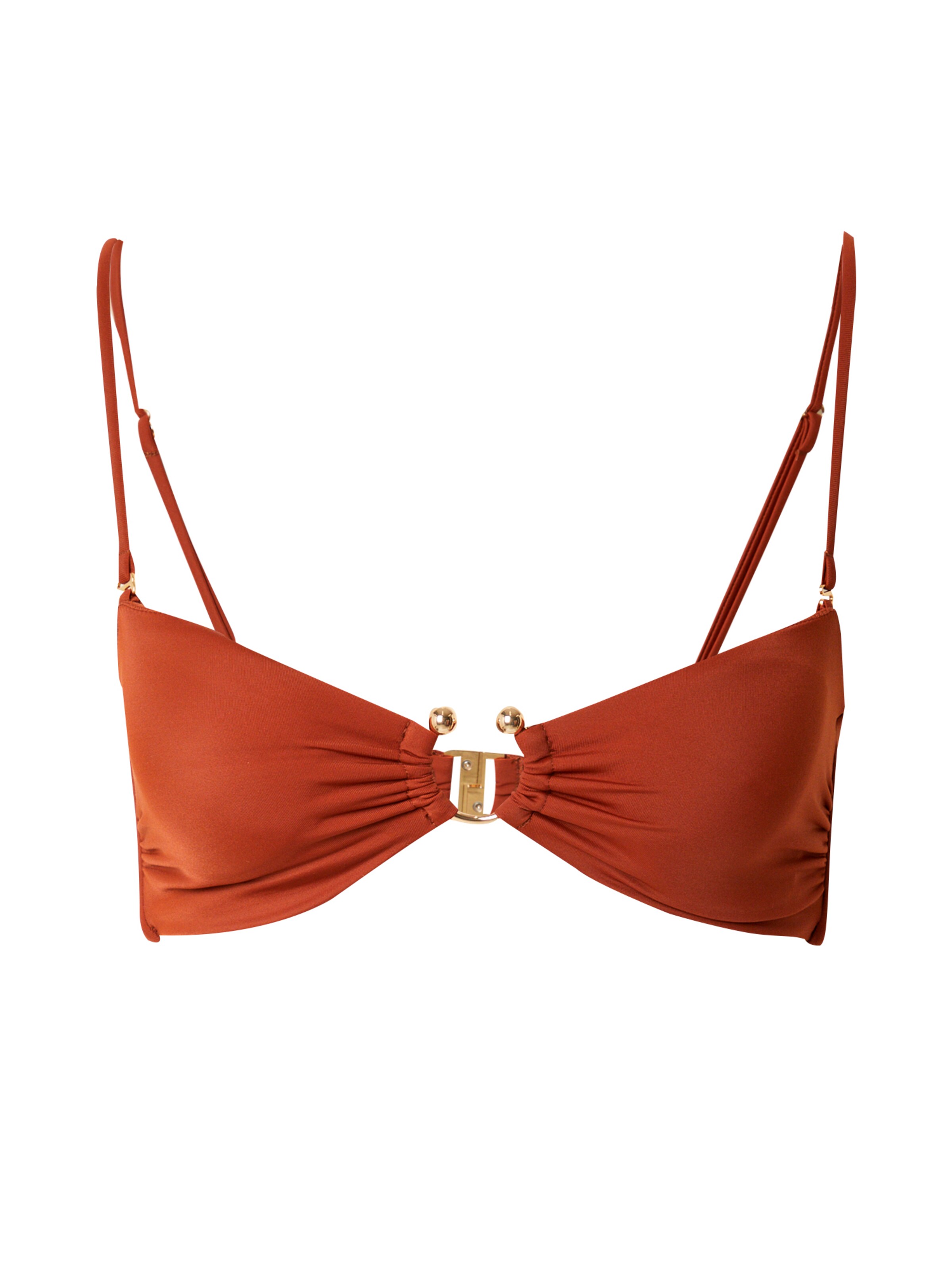 EDITED Balkonetové Bikinový top 'Charline' - Červená: predná strana