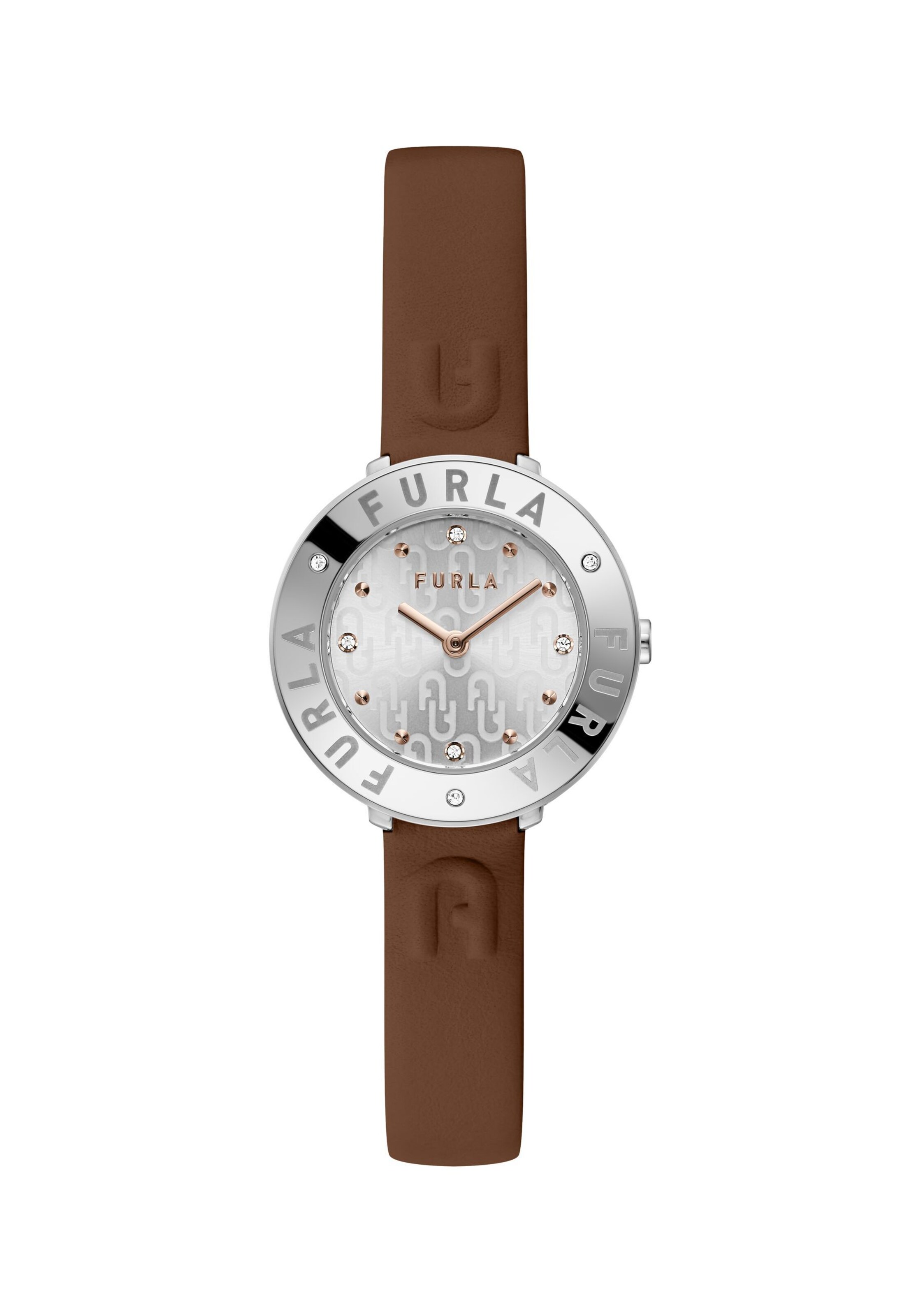 FURLA Analog Watch 'Essential' in Brown