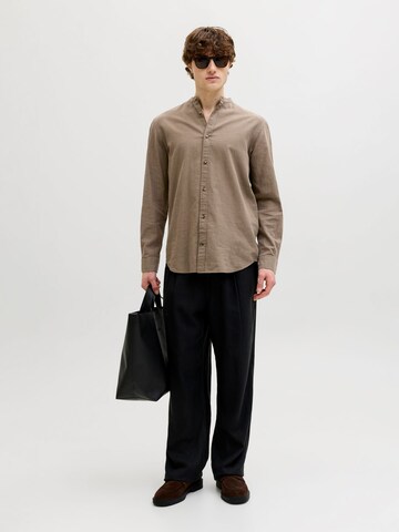 JACK & JONES Regular fit Overhemd 'JJESummer' in Bruin: voorkant