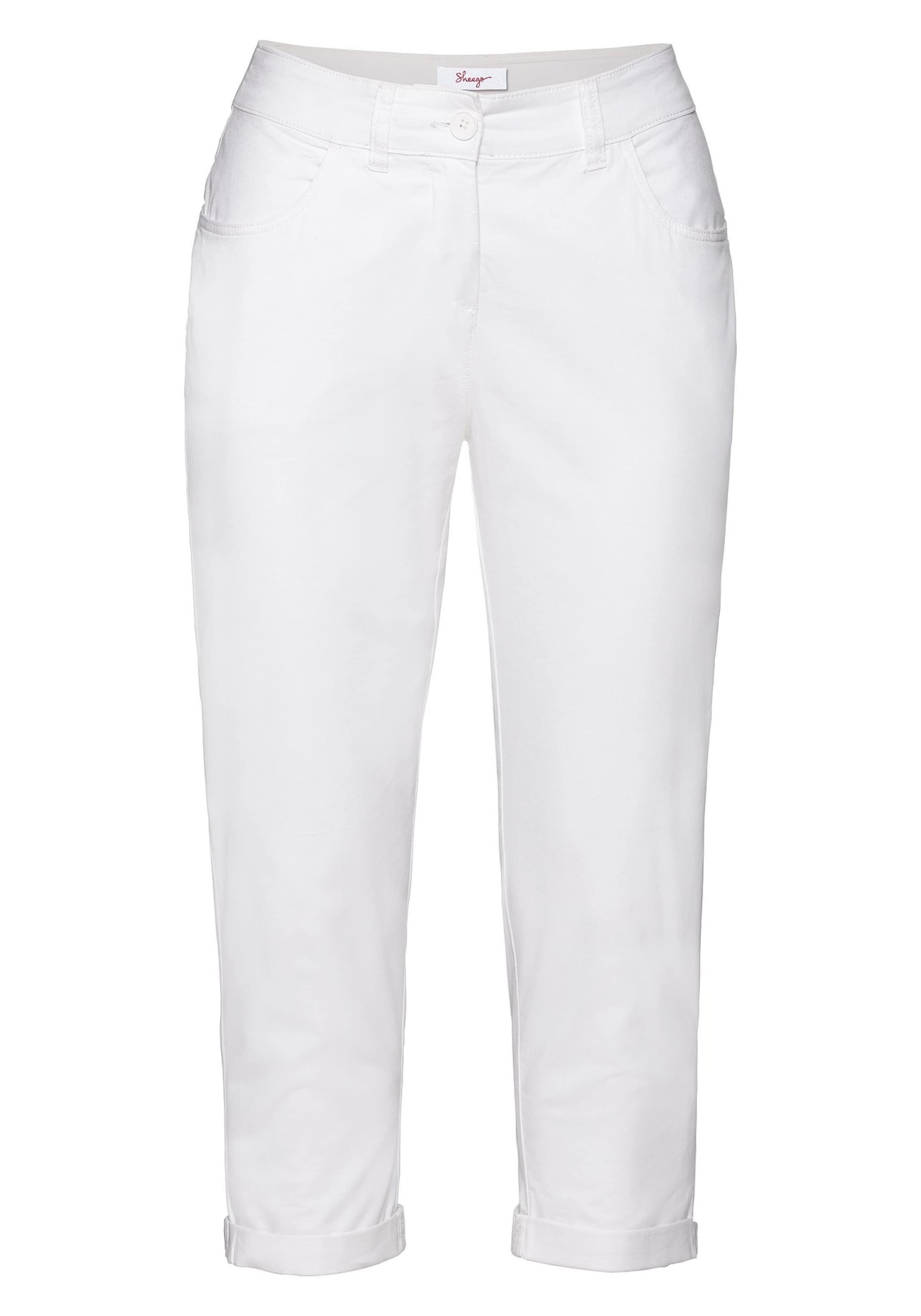 Slimfit Pantaloni di SHEEGO in bianco: frontale