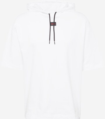 HUGO Sweatshirt 'Dresley232' i vit: framsida