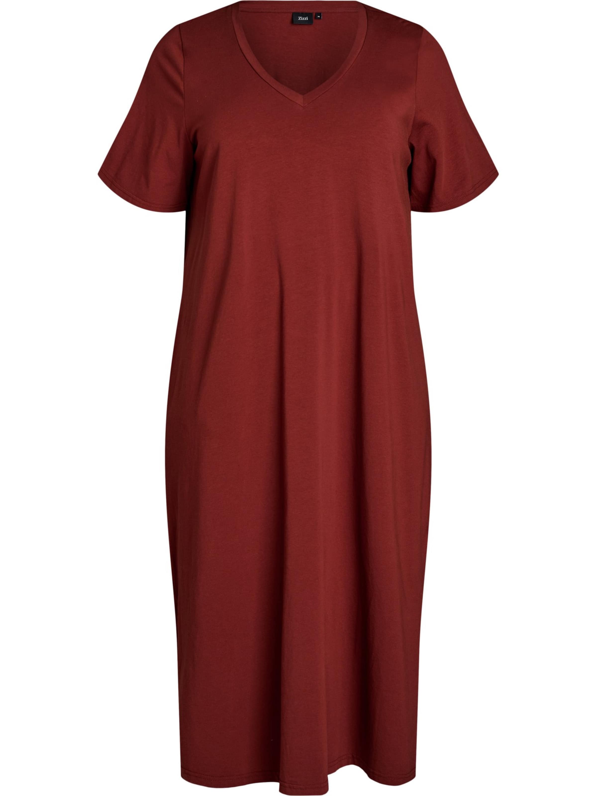 Zizzi Kleid 'VDorit' in Rot: Vorderseite