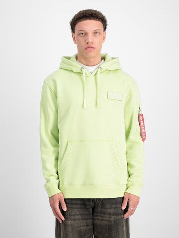 ALPHA INDUSTRIES Regular fit Суичър в жълто: отпред