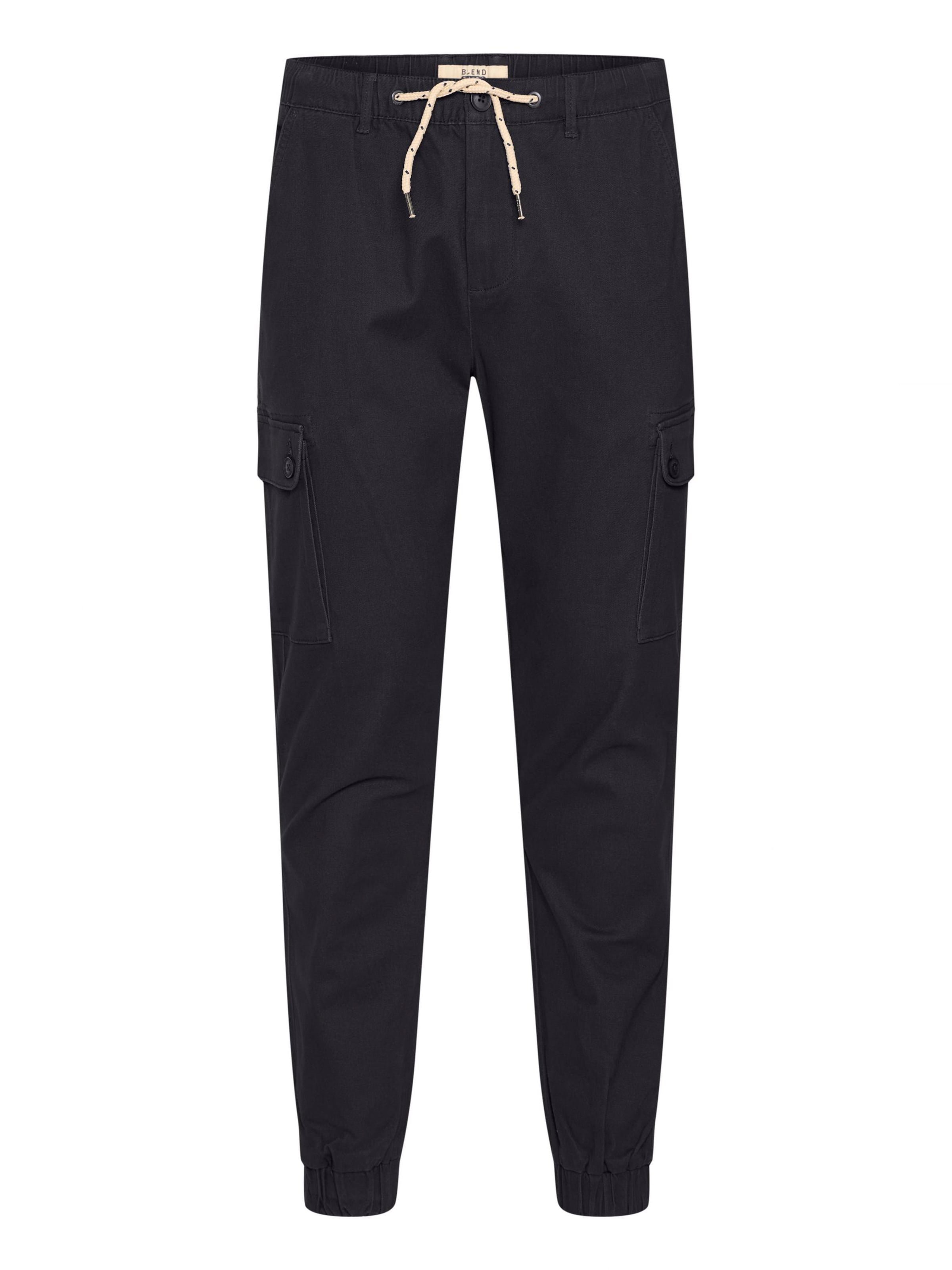 Tapered Pantaloni cargo 'Sellini' di BLEND in nero: frontale