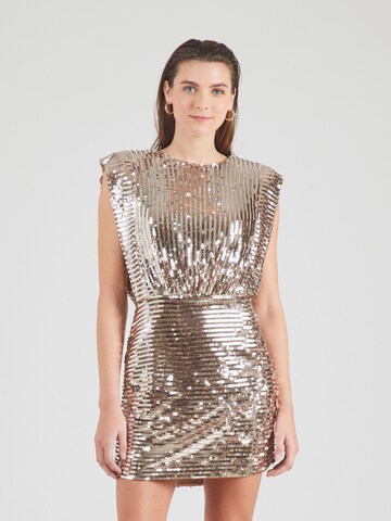 Rochie de cocktail 'C_Dillana' de la BOSS pe auriu: față