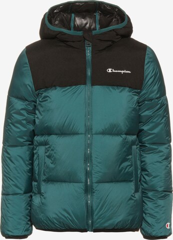 Champion Authentic Athletic Apparel Athletic Jacket 'Legacy' in Green: front