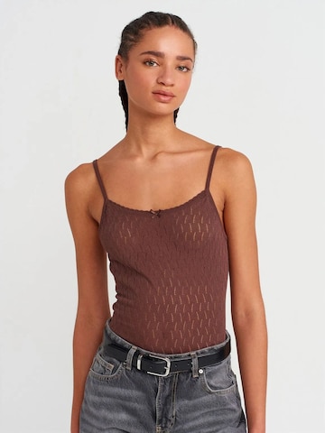 Dilvin Blouse 'Blusen' in Bruin: voorkant