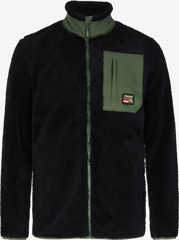 PROTEST Fleecejacke 'PRTLOAD' in Schwarz: Vorderseite