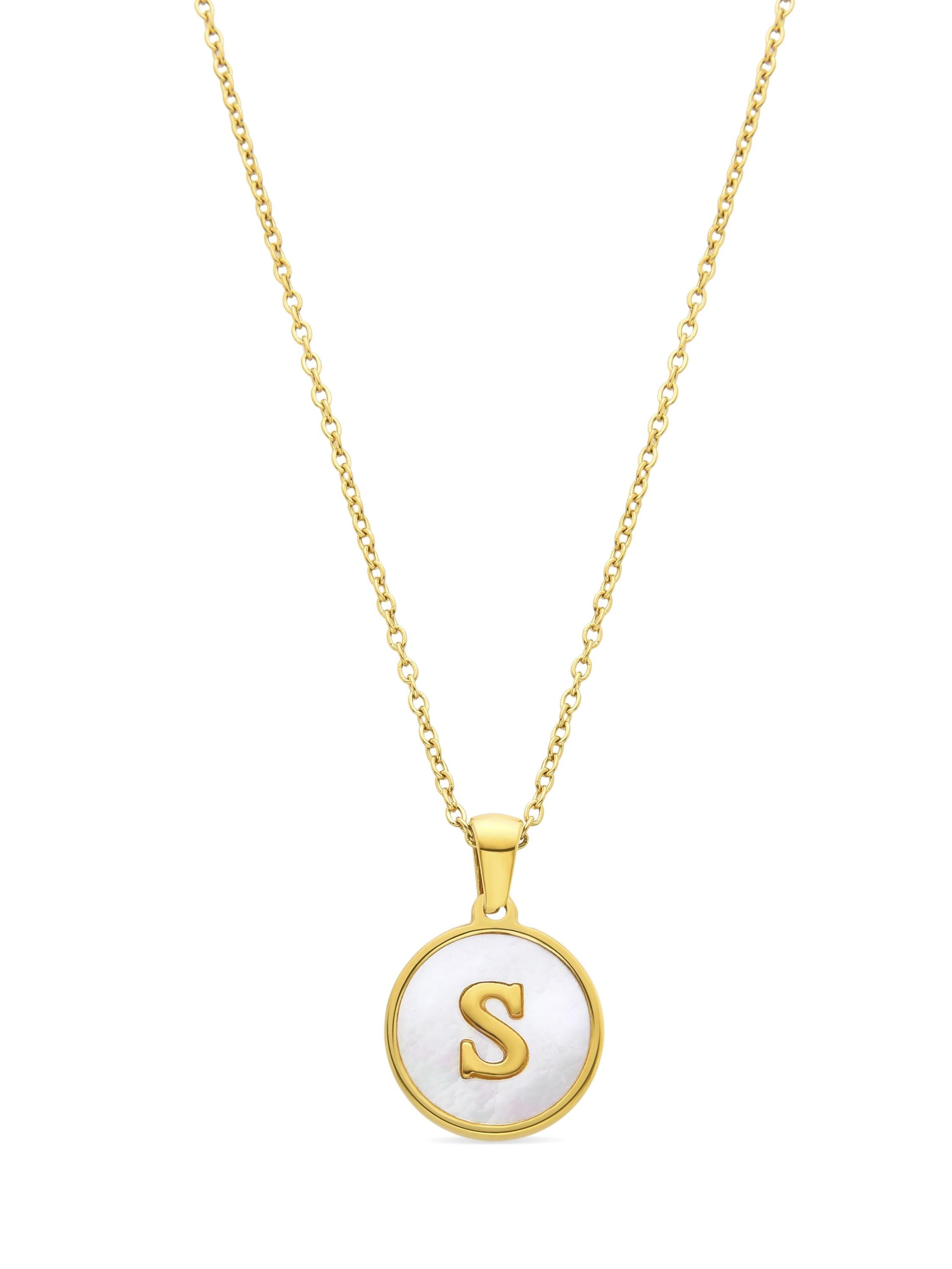 Luxenter Necklace 'Alphabet' in Onesize in White, Item view