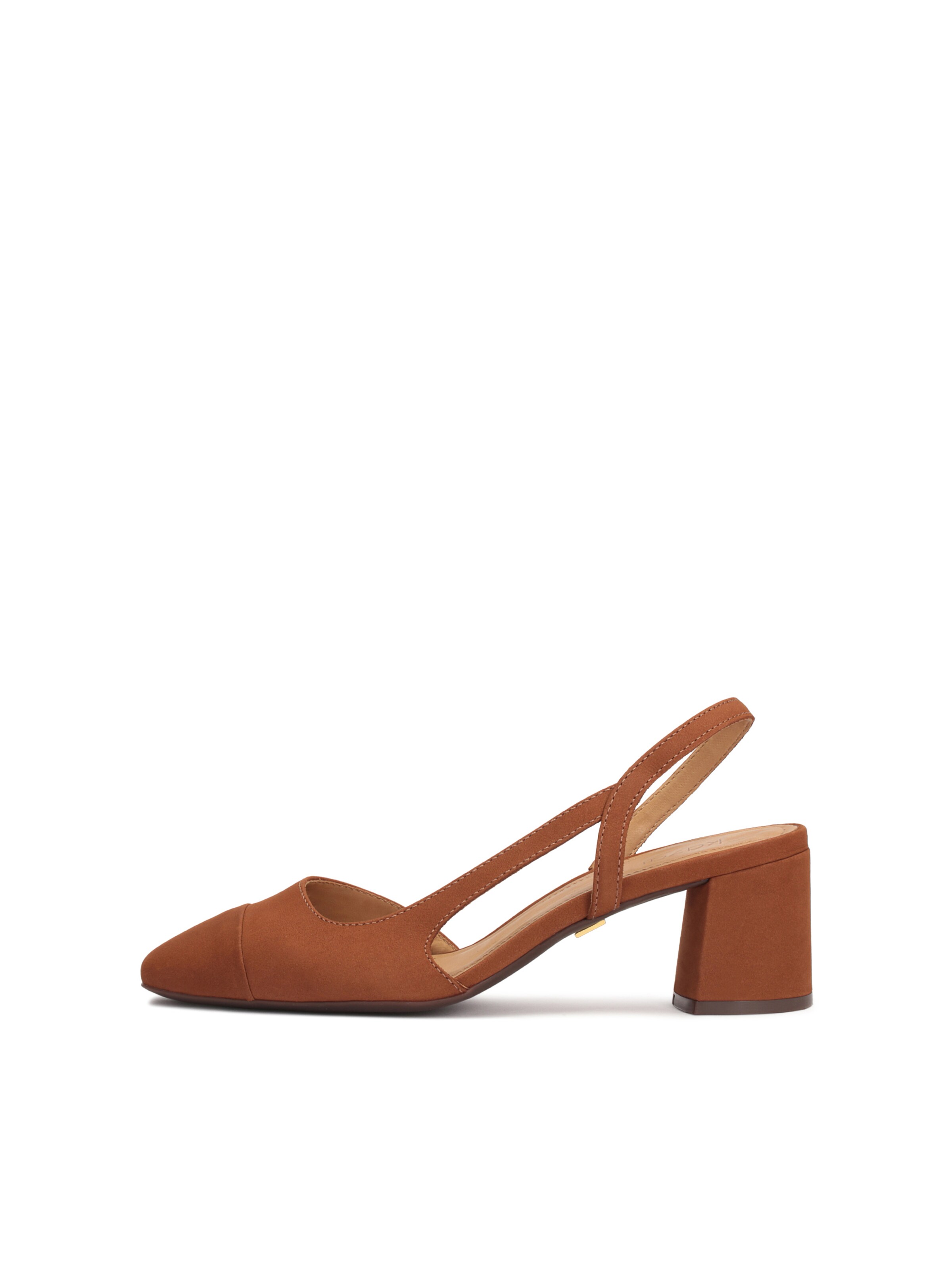 Escarpins à bride arrière Kazar en marron : devant