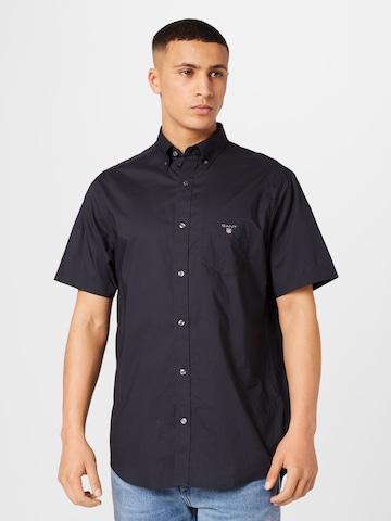 GANT Comfort Fit Hemd in Schwarz: predná strana