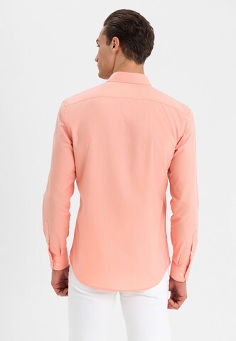 Jimmy Sanders Slim fit Overhemd in Oranje