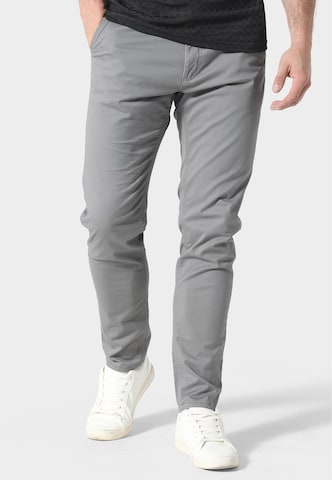 883Police Slimfit Chino 'Sarabia' in Grijs: voorkant
