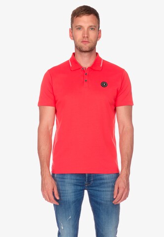 Le Temps Des Cerises Poloshirt 'Aron' in Rot: Vorderseite