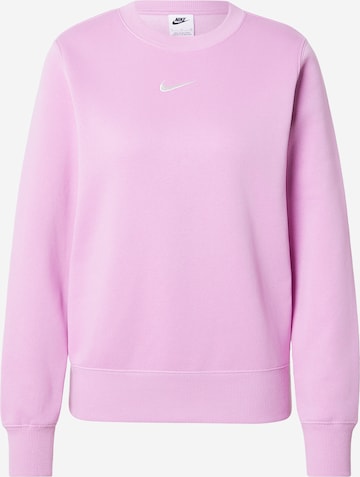 Nike Sportswear Суичър 'Phoenix Fleece' в червено: отпред