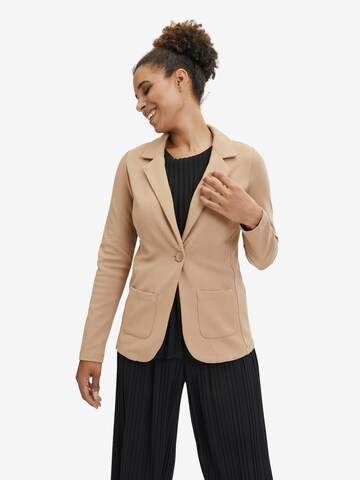 Cartoon Blazer in Beige: front