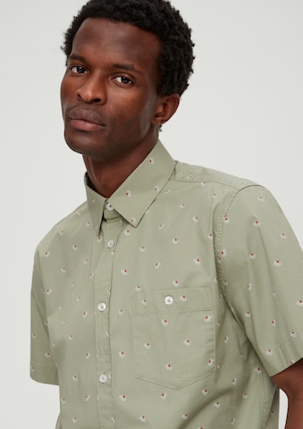 s.Oliver - Slim Fit Camisa em verde