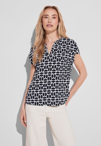 STREET ONE Bluse in Blau: Vorderseite