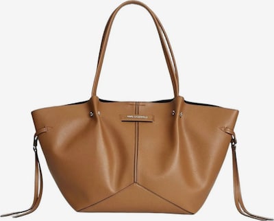 Karl Lagerfeld Ostoskassi 'Karl Lagerfeld Cabas Perforé Caramel' koossa One Size värissä ruskea, Tuotenäkymä