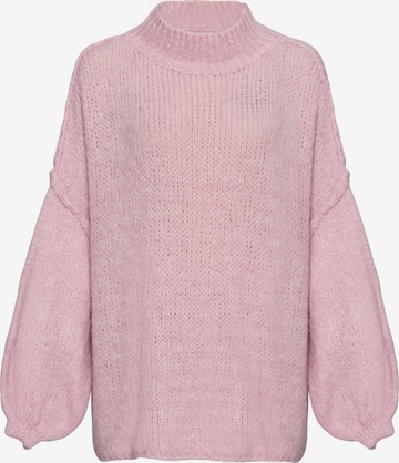 Lilavie Oversized Sweater ' Maraa ' in Pink: front