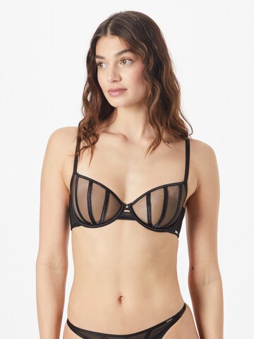 Invisible Soutien-gorge 'Corinne Caia' Lindex en noir : devant