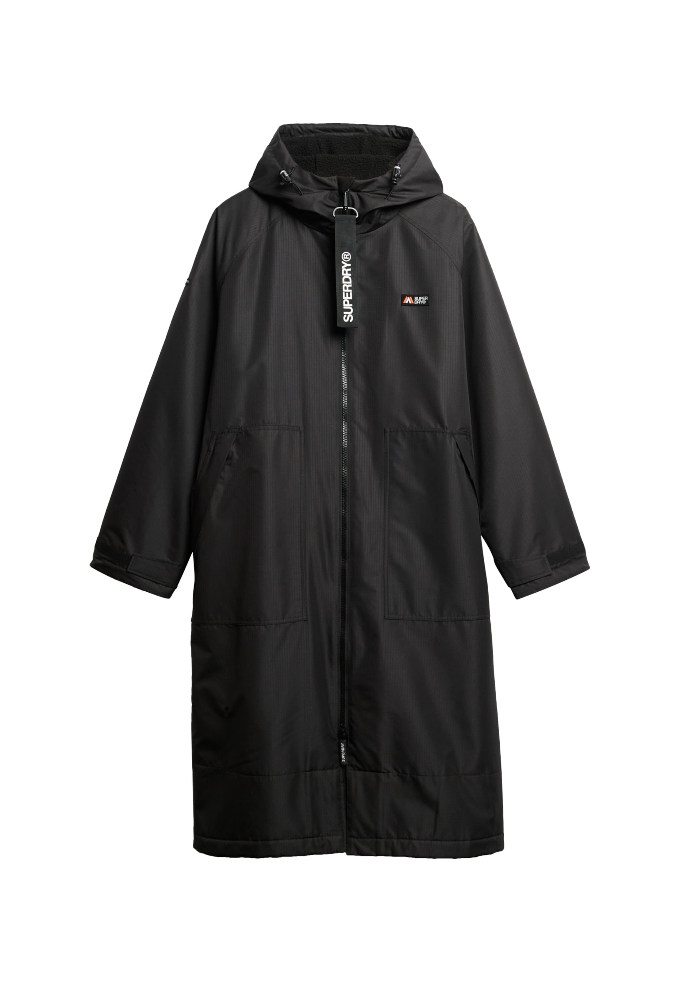 Manteau mi-saison Superdry en noir : devant