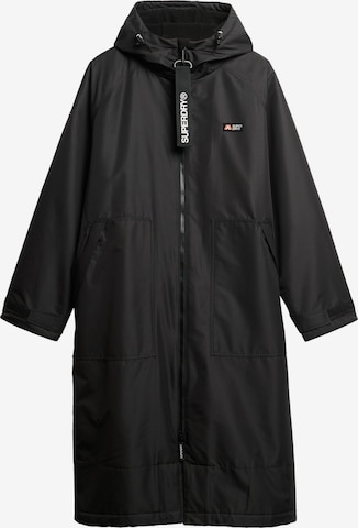 Manteau mi-saison Superdry en noir : devant