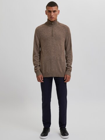 Bertoni Sweater 'Simon' in Brown