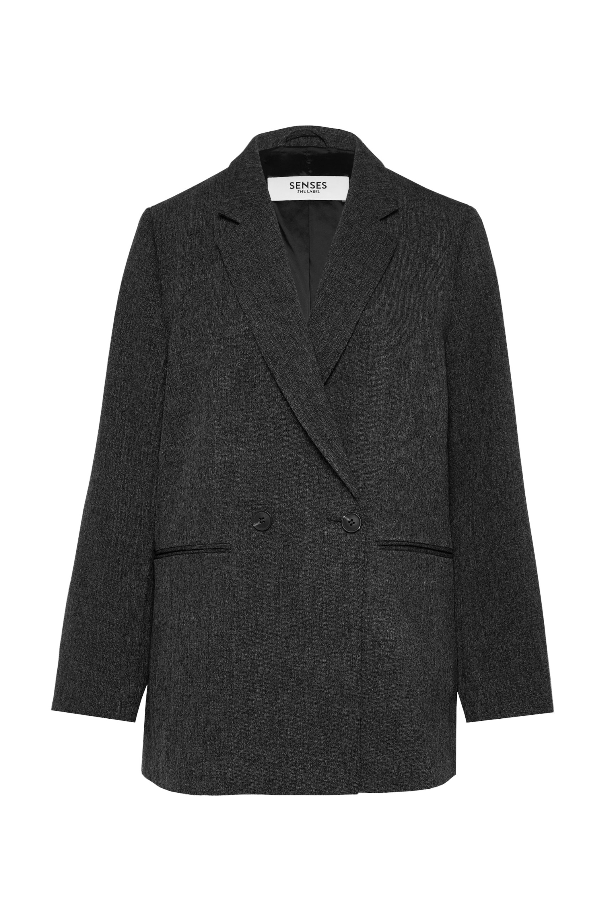 SENSES.THE LABEL Blazer in Schwarz: Vorderseite