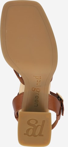 Paul Green Remienkové sandále - Hnedá