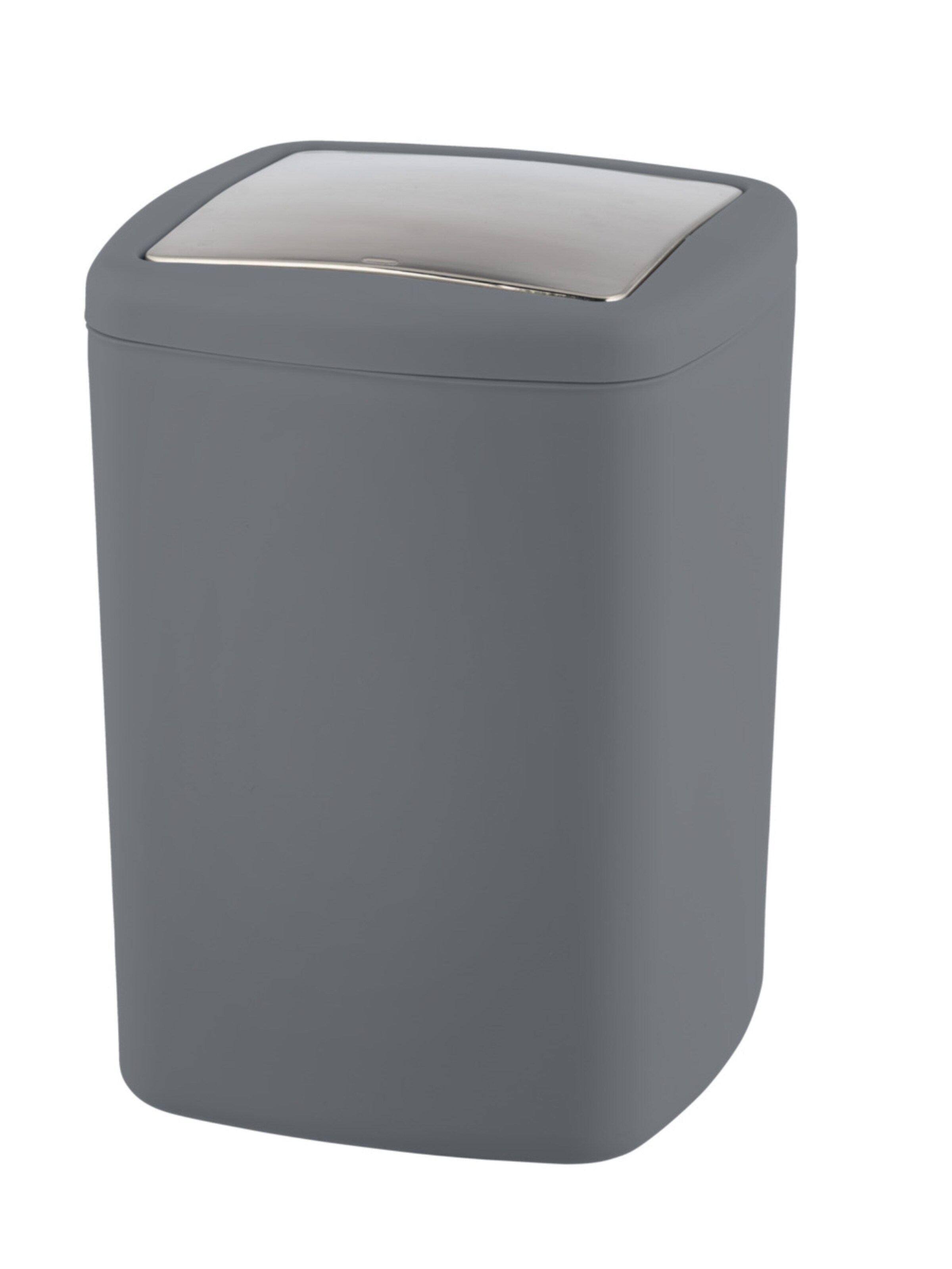 Wenko Schwingdeckeleimer 'Barcelona' in Grau