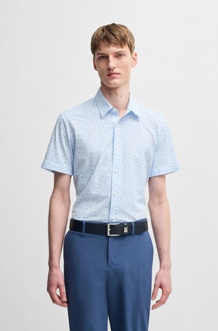 BOSS Slim Fit Hemd 'P-Roan' in Blau: Vorderseite