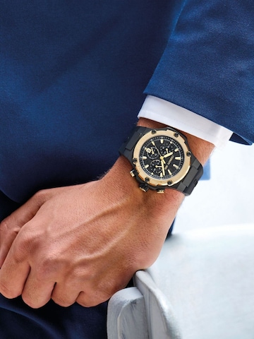 Montre à affichage analogique 'Lucardo' CERRUTI 1881 en noir
