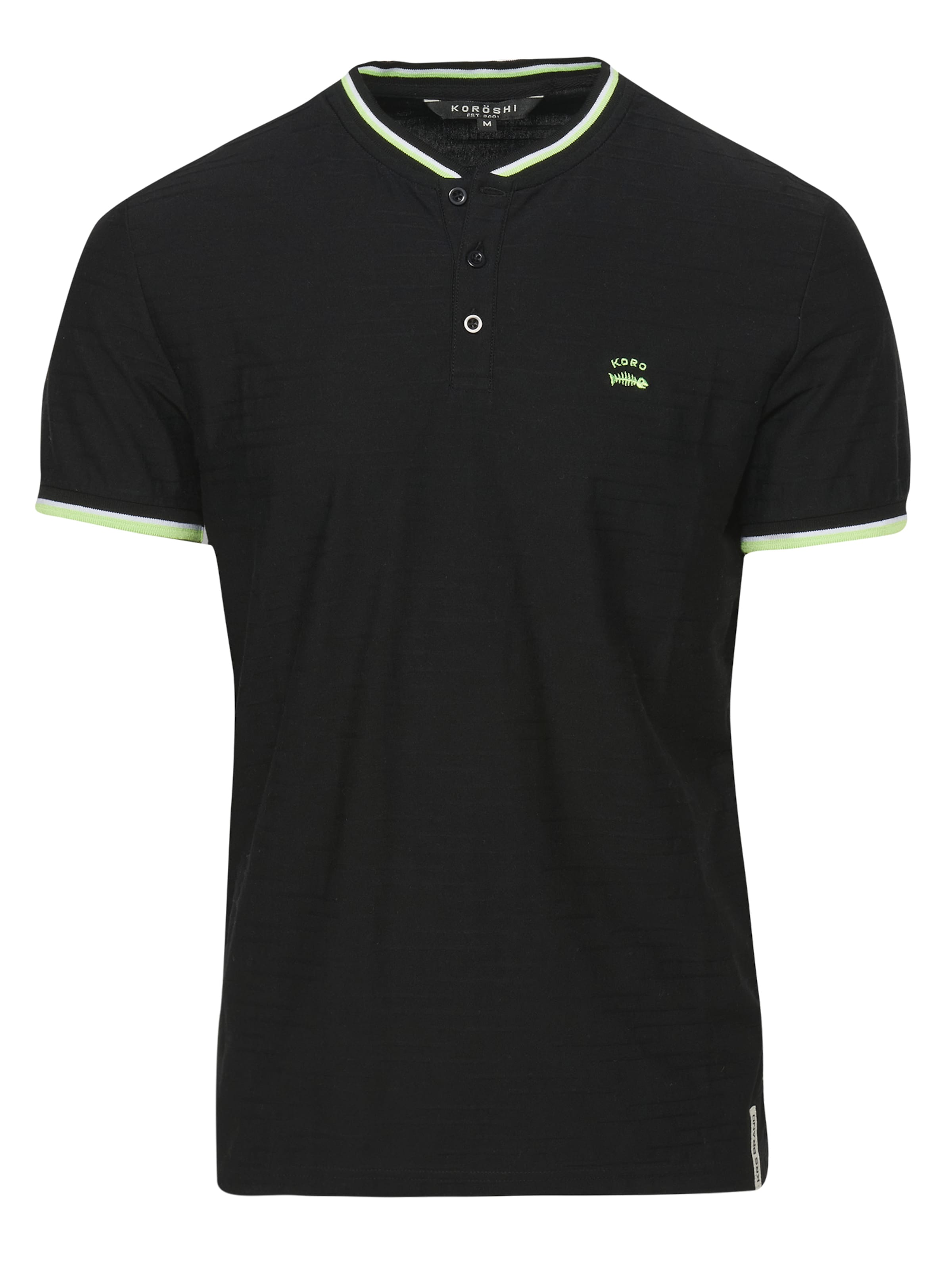 melns KOROSHI T-Krekls: no priekšpuses