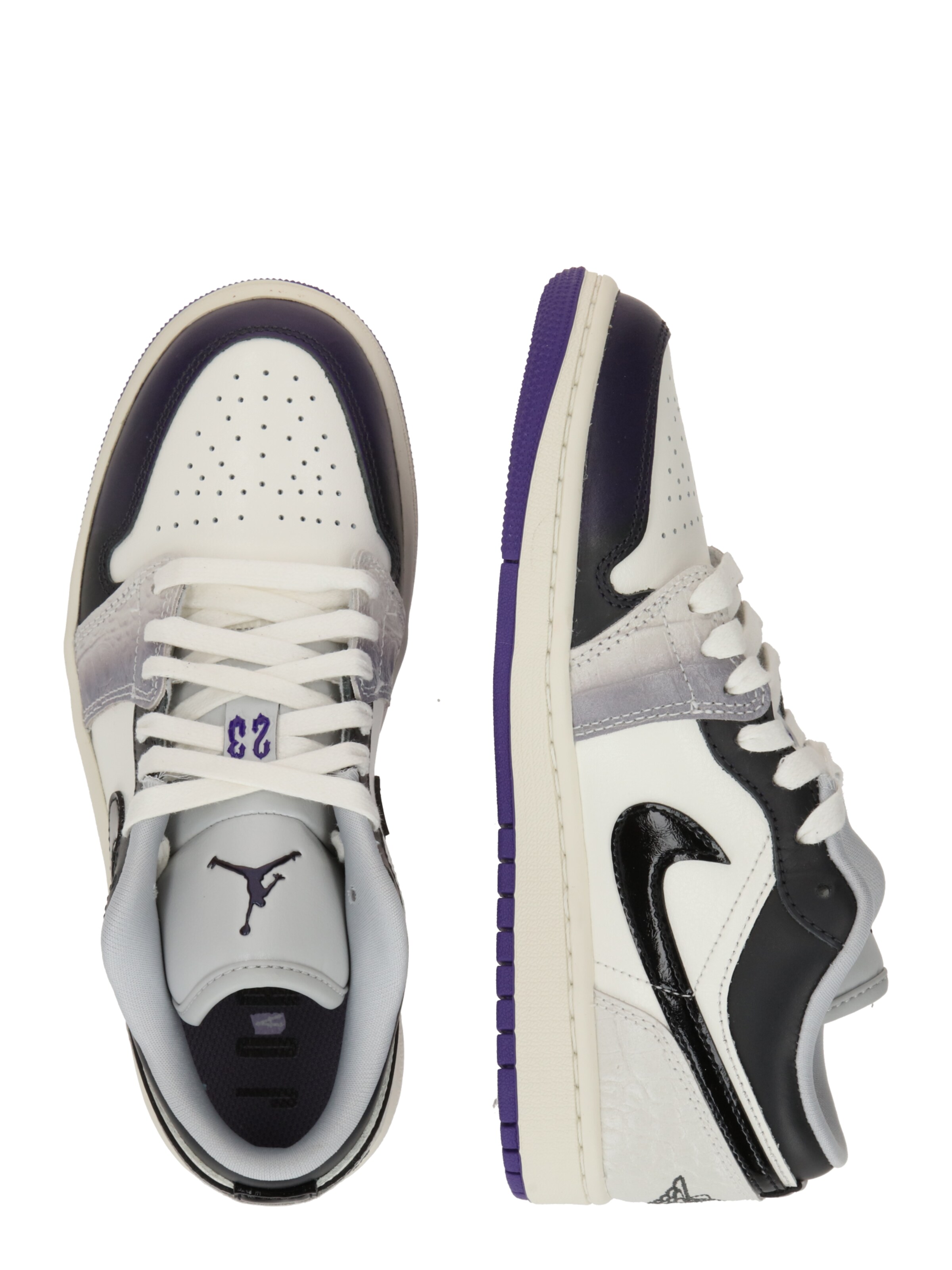 Sneaker bassa 'Air Jordan 1' di Jordan in bianco