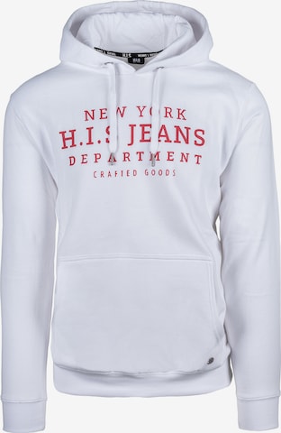 H.I.S Sweatshirt in Wit: voorkant