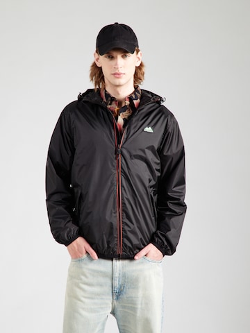 juoda Superdry Demisezoninė striukė 'ESSENTIAL': priekis