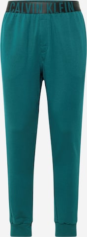 Pantalon de pyjama Calvin Klein Underwear en vert : devant