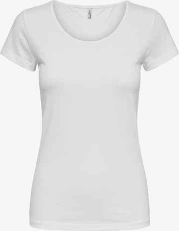 ONLY - Camiseta en blanco: frente