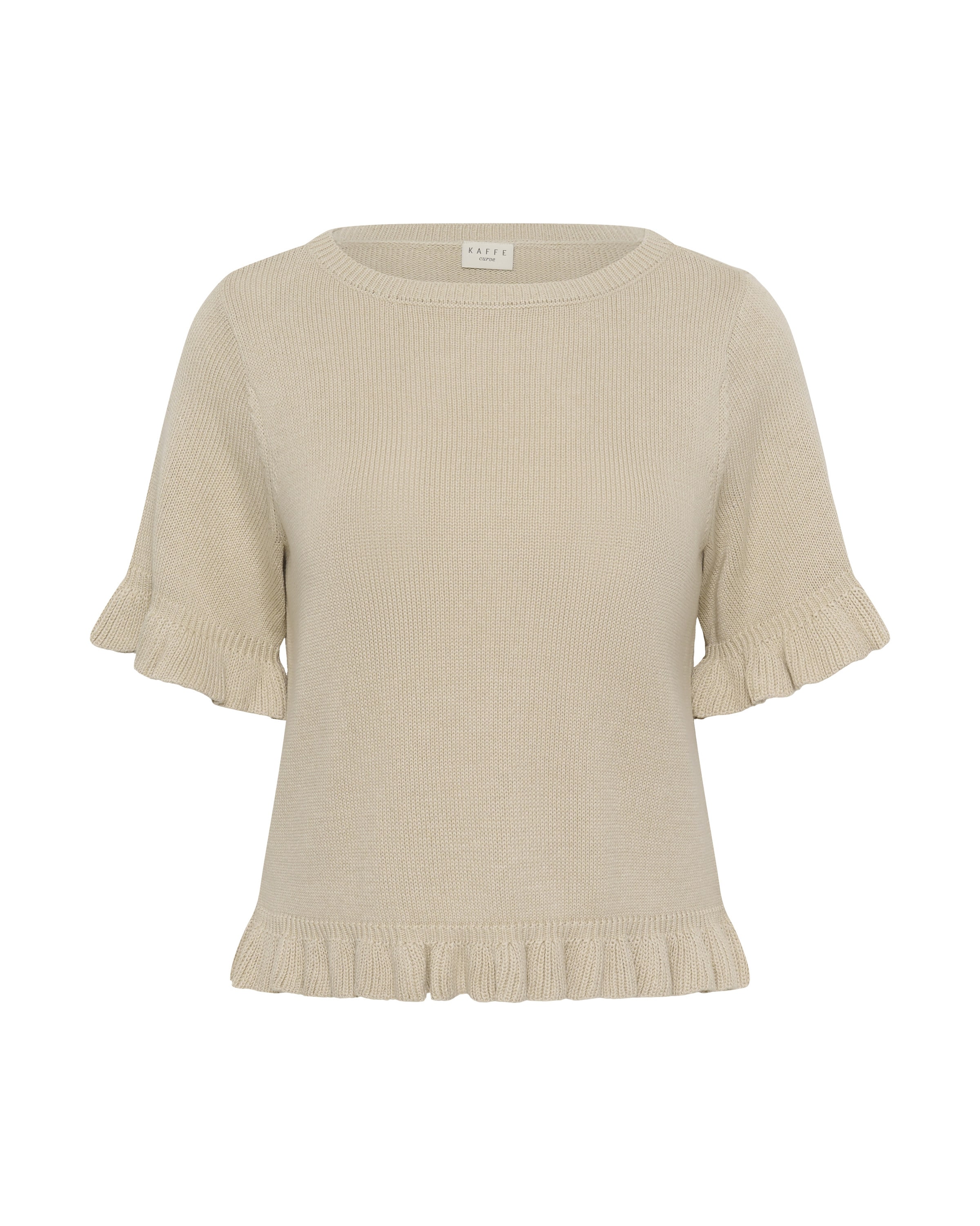 KAFFE CURVE - Jersey 'KClindsy' en beige: frente