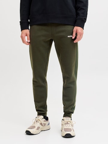 JACK & JONES - Tapered Pantalón 'JPSTGordon' en verde: frente