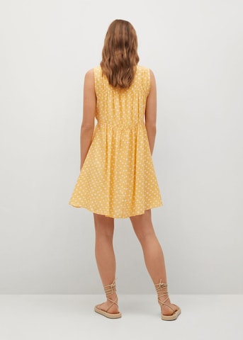 MANGO Letnia sukienka 'Mina' w kolorze żółty