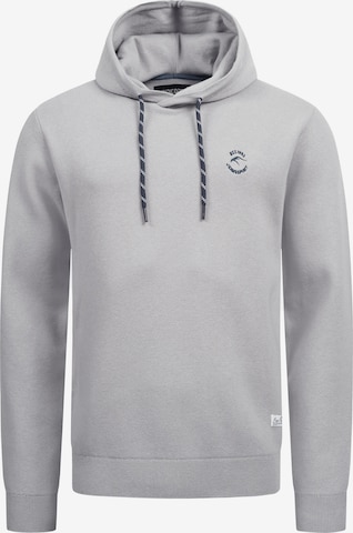 INDICODE JEANS Sweatshirt 'Longview' in Grijs: voorkant