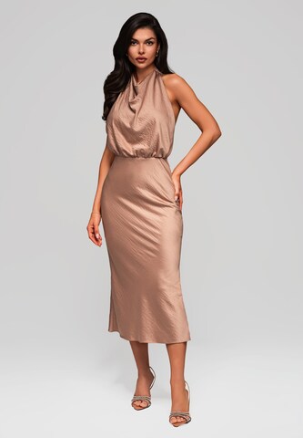 Robe de soirée Ombre en marron