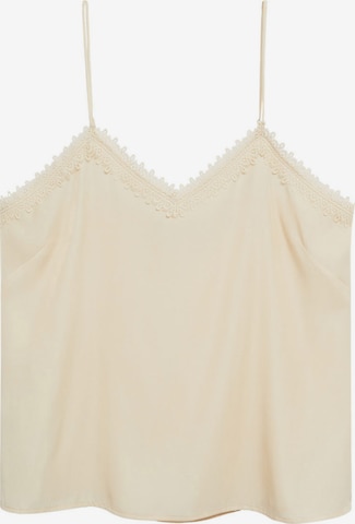 MANGO Bluse 'LORE8' in Beige: predná strana