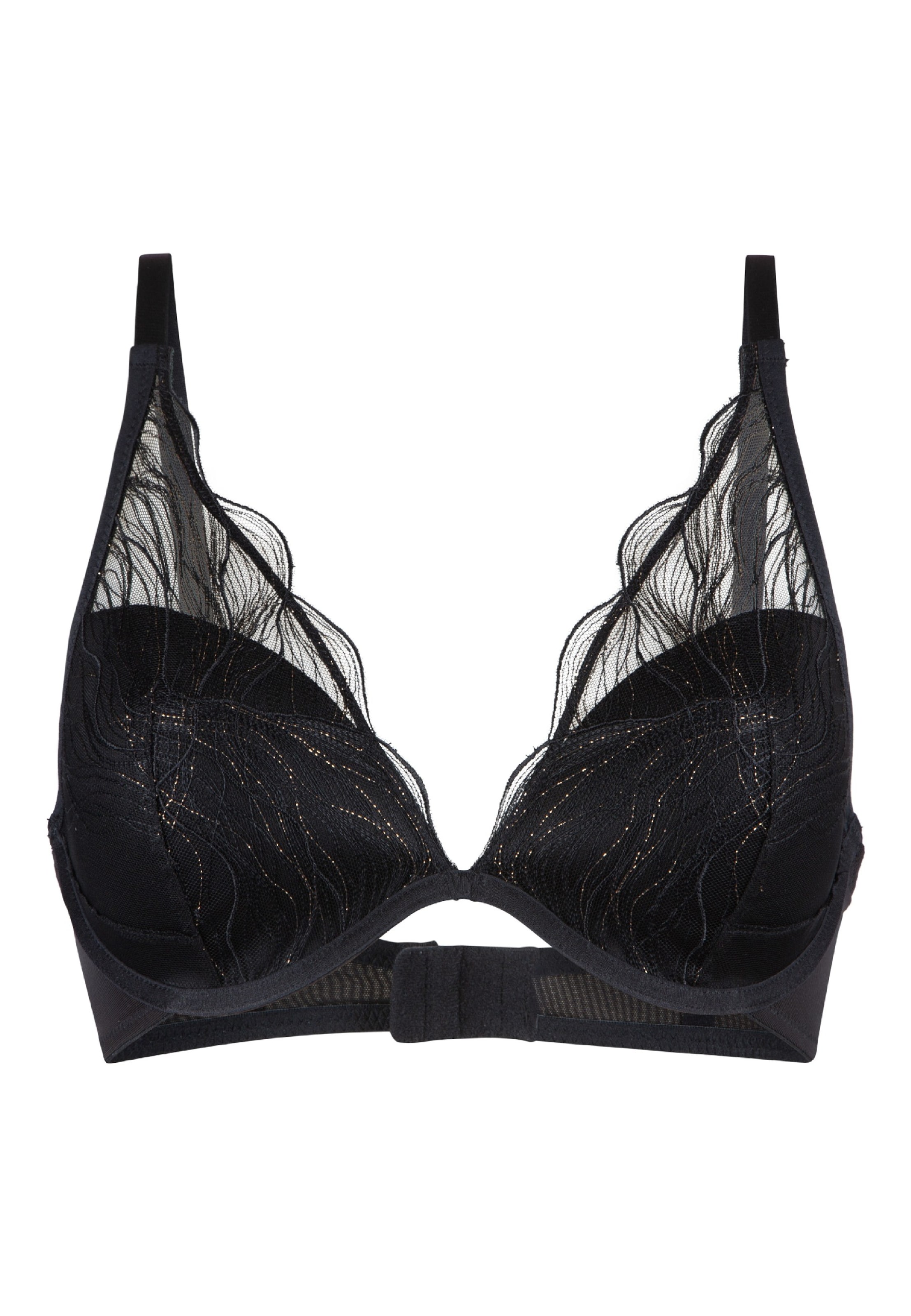 LingaDore Triangel BH in Schwarz: Vorderseite