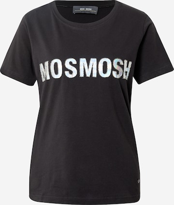 MOS MOSH T-shirt i svart: framsida