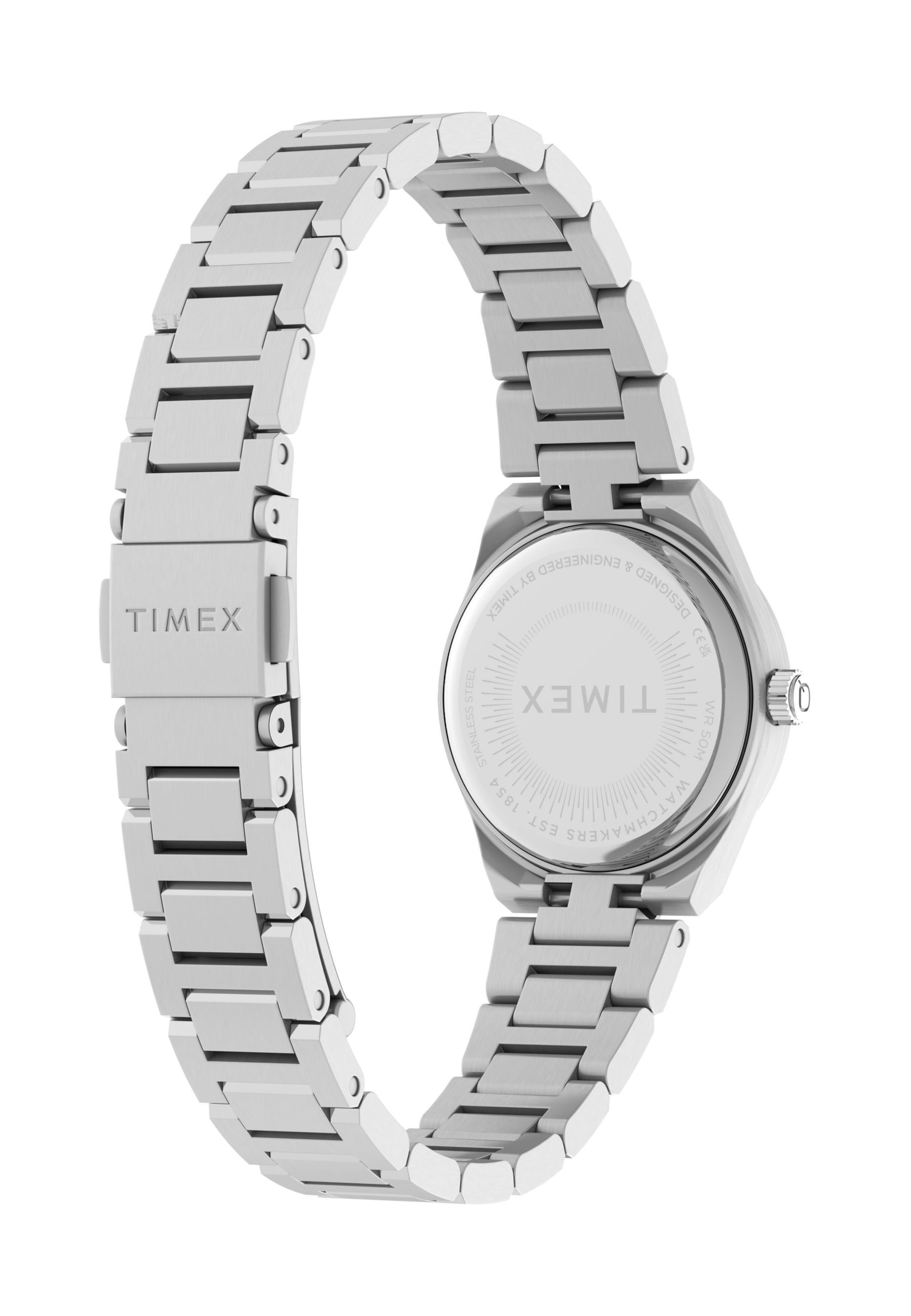 Montre à affichage analogique TIMEX en argent
